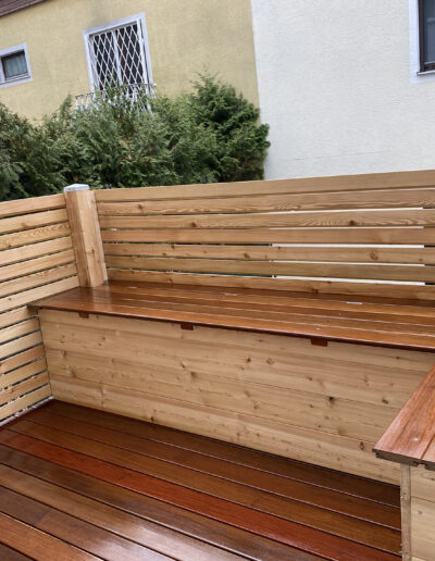 Holzverbau Terrasse